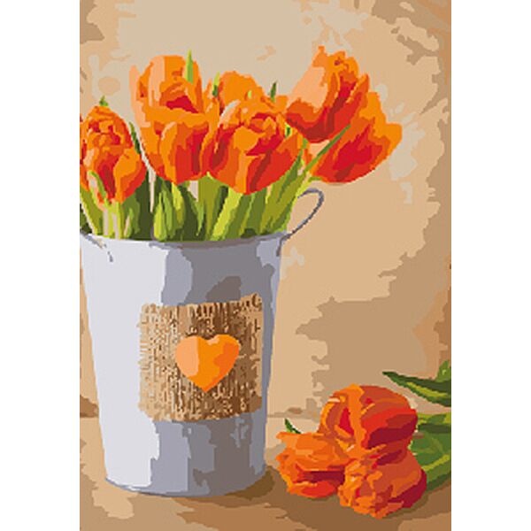 

Картина по номерам Букеты, натюрморты Праздник любви 35*50см KHO2940