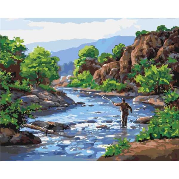 

Картина по номерам Сельский пейзаж Отдых душой 40*50см KHO2250