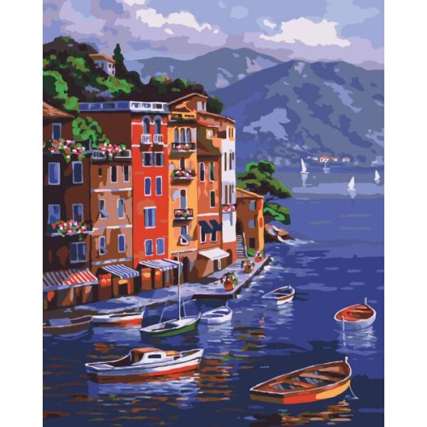 

Картина по номерам Городской пейзаж На рассвете 40*50см KHO2176