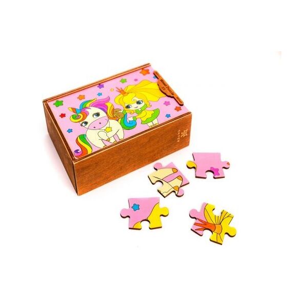 

Деревянные пазлы "Единорог", 35 эл 1209