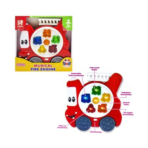 

Интерактивная игрушка Машинка пианино Пожарная 5032/5034/5035
