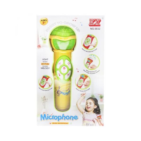 

Микрофон музыкальный с эффектами (желтый) 5832