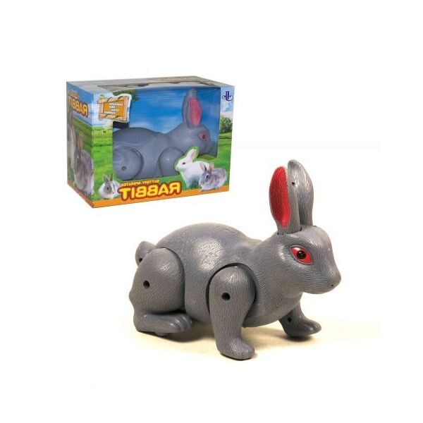 

Интерактивная игрушка Кролик на батарейках (серый) 333-30