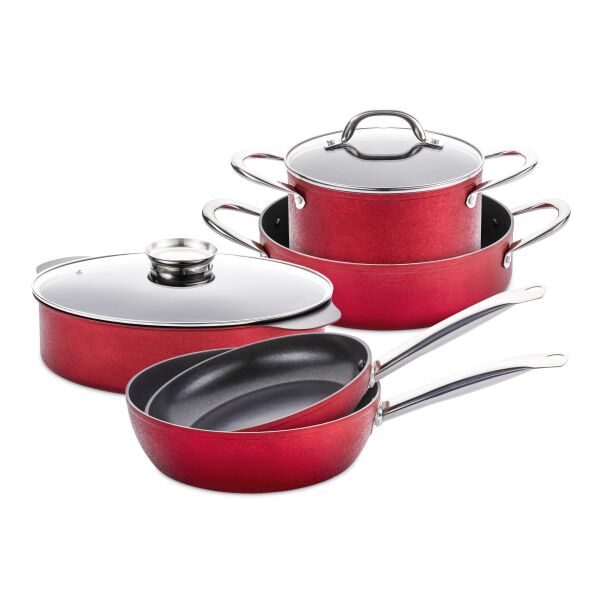 

Набор посуды из 7 предметов Rossi Crystals Delimano