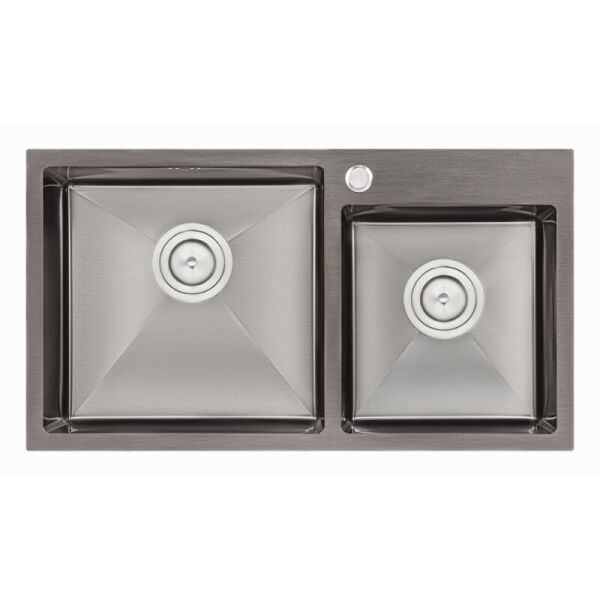 

Кухонная мойка Qtap S7843BL 2.7/1.0 мм (QTS7843BRPVD10)