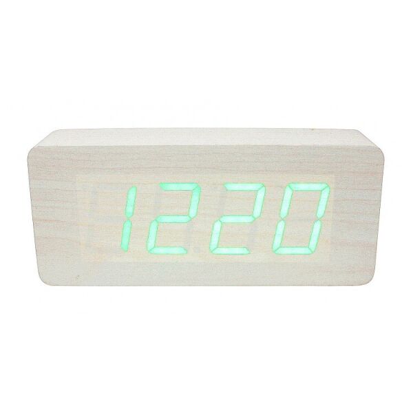 

Часы VST-865-4 салатовые, температура, дата, будильник.