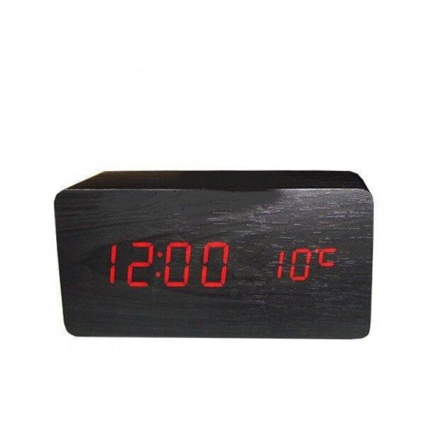 

Часы VST-862-1 красные, температура, дата, будильник.