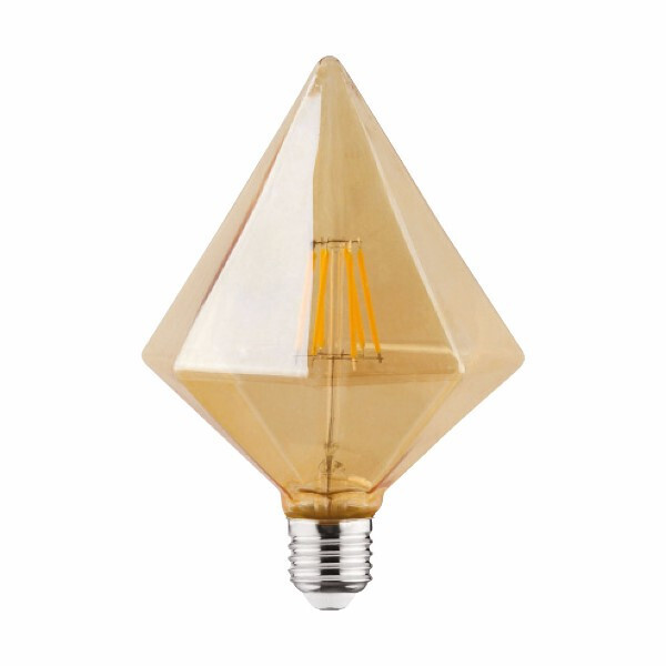 

Лампа винтажная светодиодная (ретро) Horoz Electric "RUSTIC PYRAMID-6" 6W Filament led 2200К E27