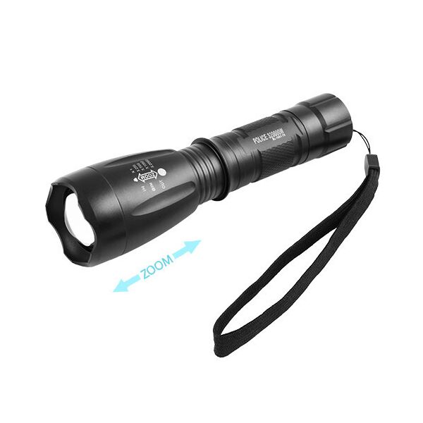 

Фонарь Poliсe 1891-T6, ЗУ 220/12V, 1x18650/3xAAA, zoom, Box
