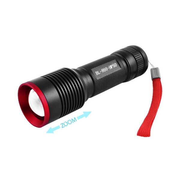 

Фонарь Police 868-P50, ЗУ 220V/12V, 1х18650, zoom, Box