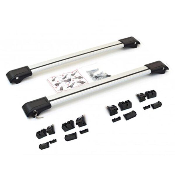 

Багажник на крышу Mitsubishi Eklipse 2018- хром на интегрированные рейлинги ErkulHi-3020