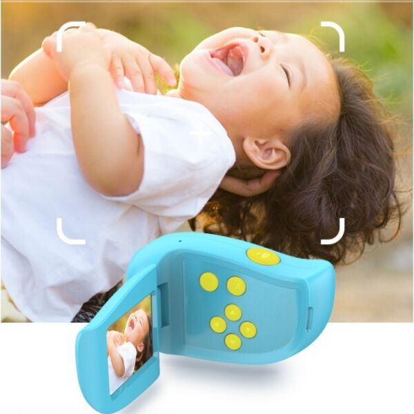 

Детская цифровая мини видеокамера Smart Kids Video Camera HD DV-A100 с 2" голубой