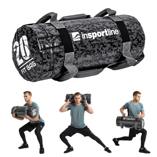 

Сумка для тренировок с ручками inSPORTline Fitbag Camu 20kg