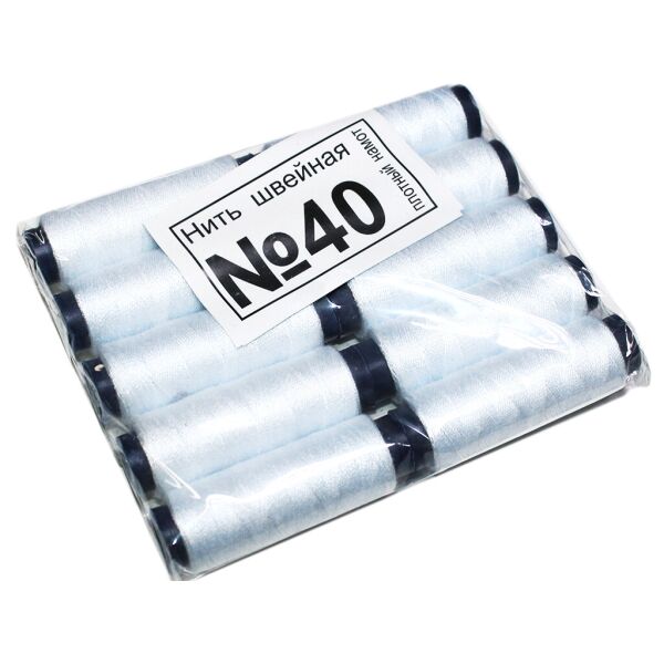 

Нитки JNQ №40 белые 10шт.