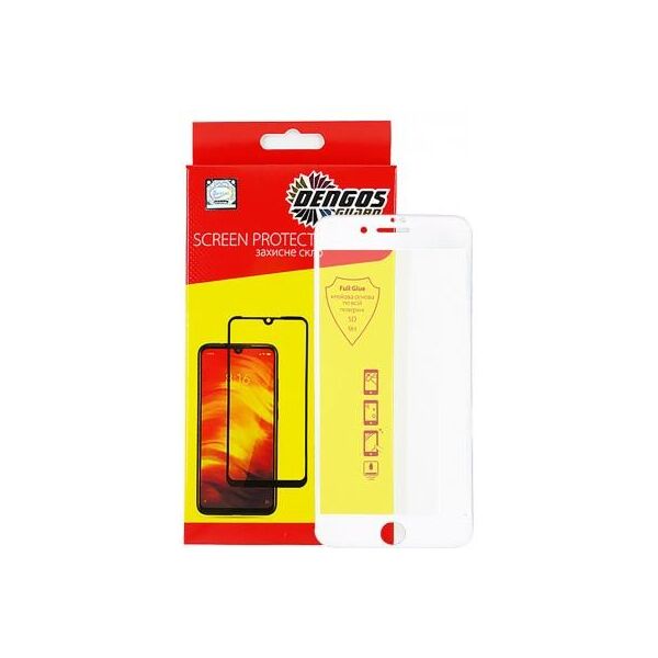 

Стекло защитное DENGOS 5D iPhone 7/8 Plus white (TGFG-36)