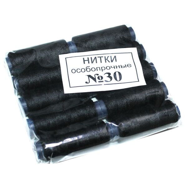 

Нитки GHY №30 черные 10шт.