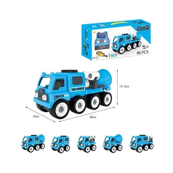 

Машина-конструктор Tong Yang 0595-4 DIY TRUCK ASSEMBLY 7в1