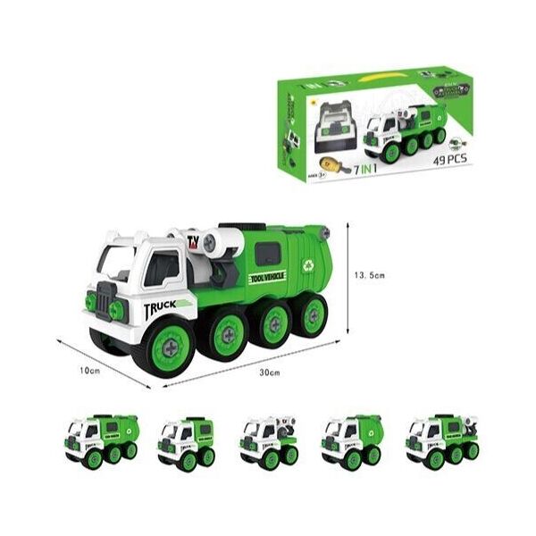

Машина-конструктор Tong Yang 0595-2 DIY TRUCK ASSEMBLY 7в1