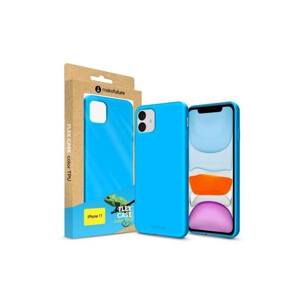 

Чехол для моб. телефона MakeFuture Flex Case (Soft-touch TPU) Apple iPhone 11 Light Blue (MCF-AI11LB)