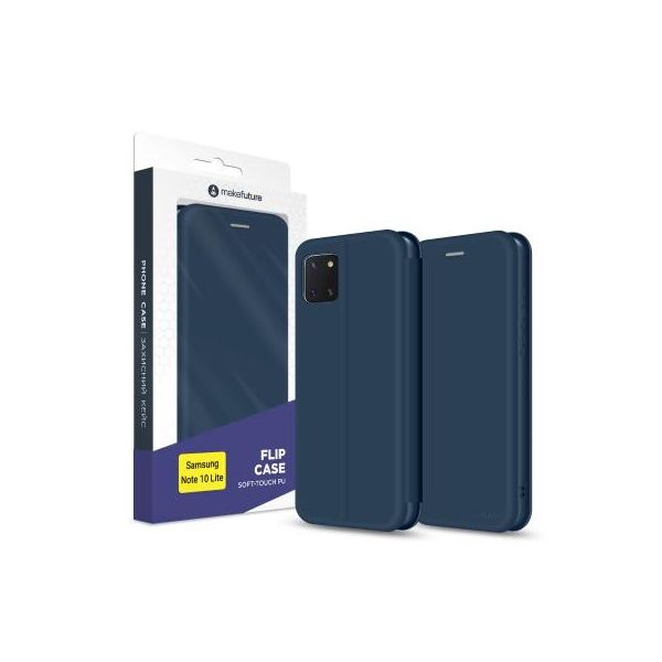 

Чехол для моб. телефона MakeFuture Samsung Note 10 Lite Flip (Soft-Touch PU) Blue (MCP-SN10LBL)
