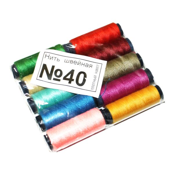 

Нитки IOA №40 (Упаковка Ассорти) 10шт.
