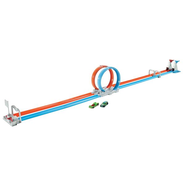 

Портативний трек Hot Wheels Подвійна петля (GFH85) (887961762617)
