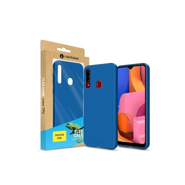 

Чехол для моб. телефона MakeFuture Flex Case (Soft-touch TPU) Samsung A20s Blue (MCF-SA20SBL)