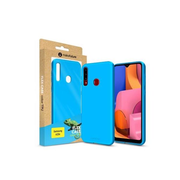 

Чехол для моб. телефона MakeFuture Flex Case (Soft-touch TPU) Samsung A20s Light Blue (MCF-SA20SLB)