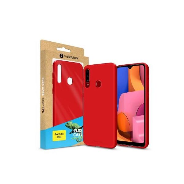 

Чехол для моб. телефона MakeFuture Flex Case (Soft-touch TPU) Samsung A20s Red (MCF-SA20SRD)