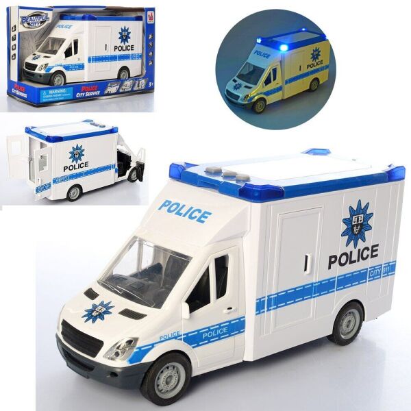 

Машинка інерційна Поліція JINJIA TOYS 666-03Р зі світловими та звуковими ефектами