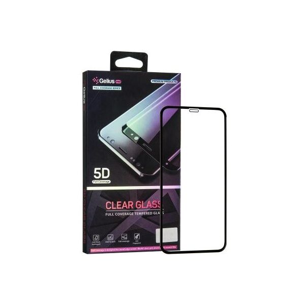

Стекло защитное Gelius Pro 5D Clear Glass for iPhone 11 Pro Black (00000075727)