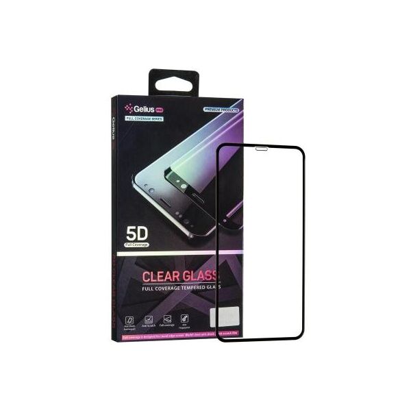 

Стекло защитное Gelius Pro 5D Clear Glass for iPhone 11 Pro Max Black (00000075728)