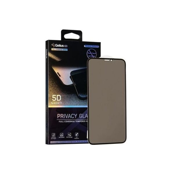 

Стекло защитное Gelius Pro 5D Privasy Glass for iPhone 11 Pro Black (00000075730)