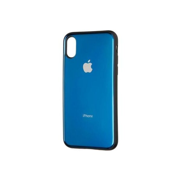 

Чехол для моб. телефона Gelius Metal Glass Case for iPhone X/XS Blue (00000077020)