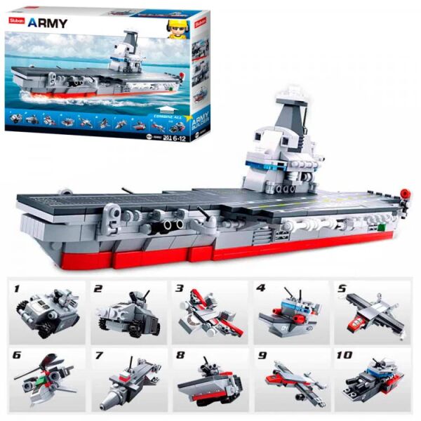 

Конструктор SLUBAN Авіаносець 10в1 (M38-B0662)