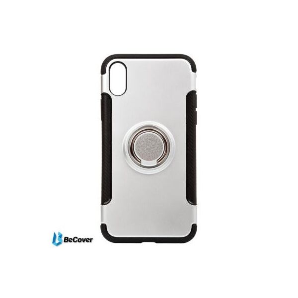 

Чехол для моб. телефона BeCover Magnetic Ring Stand Apple iPhone X/XS Silver (701785) (701785)