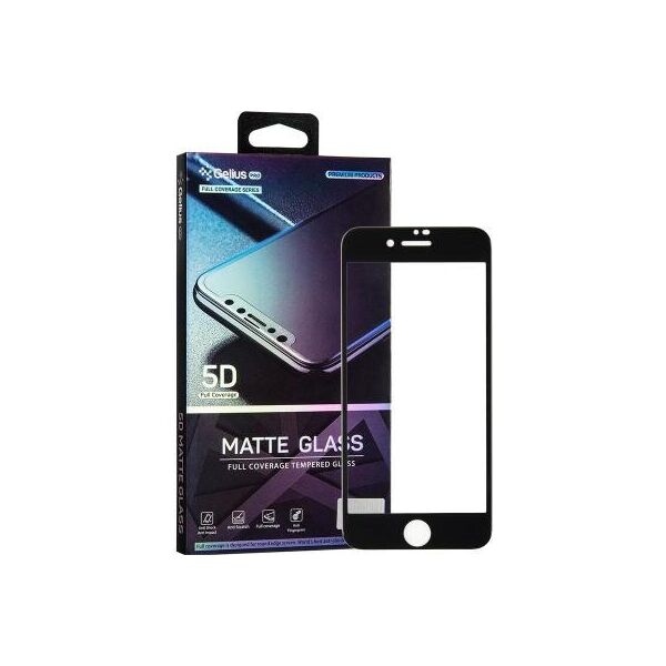 

Стекло защитное Gelius Pro 5D Matte Glass for iPhone 7/8 Black (00000070961)