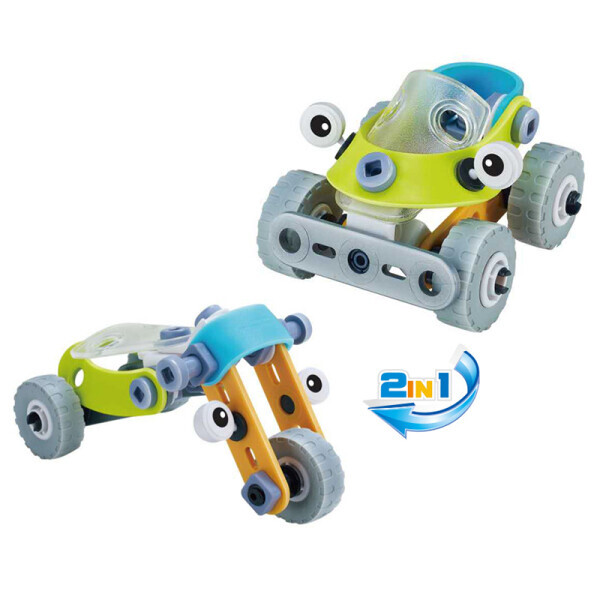 

Конструктор JIA SHI LE BUILD&PLAY 2 В 1 Мотоцикл і машина (J-7722)