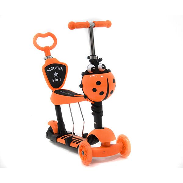

Самокат 5в1 Scooter 311D с родительской ручкой оранжевый (2000903507376)