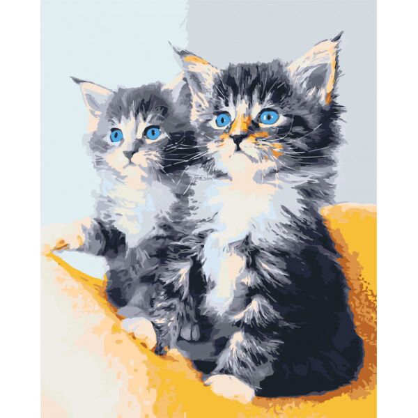 

Картина по номерам. Art Craft Голубоглазые котята 40*50 см 11617-AC