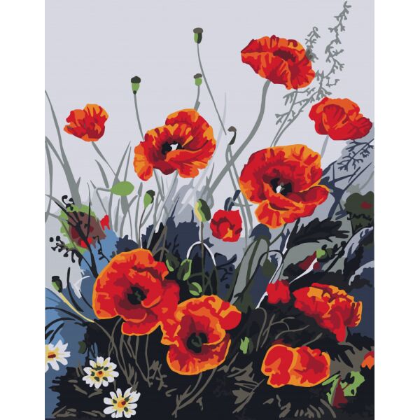 

Картина по номерам. Art Craft Красочные маки 40*50 см 13105-AC