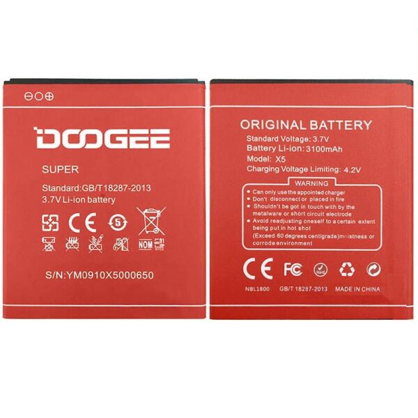 

Аккумулятор Doogee X5 Pro (3100mAh) (батарея, АКБ)