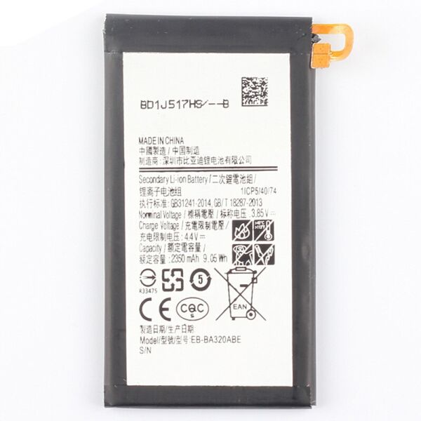 

Аккумулятор для EB-BA320ABE Samsung A320F Galaxy A3 2017 2350mAh (батарея, АКБ)