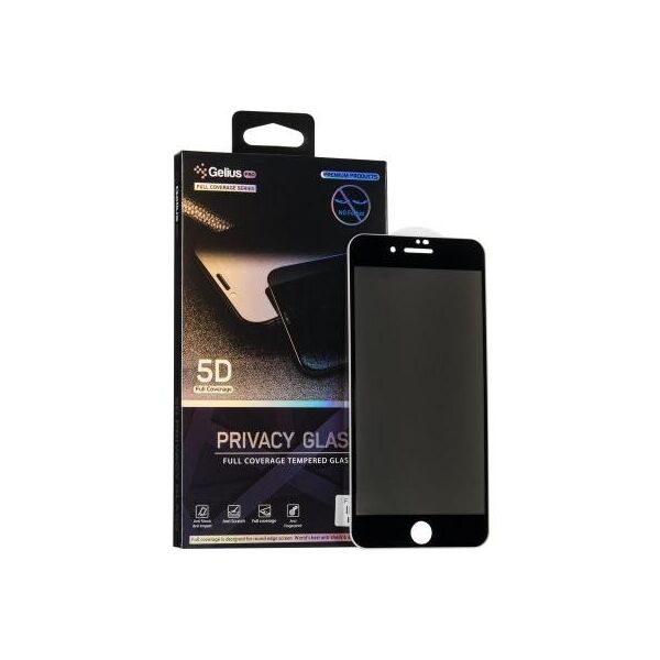 

Стекло защитное Gelius Pro 5D Privasy Glass for iPhone 7/8 Black (00000070956)