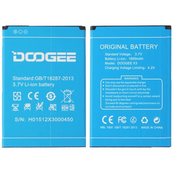

Аккумулятор Doogee X3 (1800mAh) (батарея, АКБ)