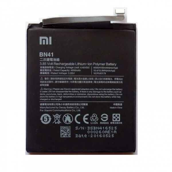 

Аккумулятор Xiaomi Redmi Note 4 (4100mAh) BN41 (батарея, АКБ)