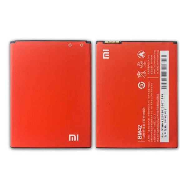 

Аккумулятор для Xiaomi Redmi Note 1 (3200mAh) BM42 (батарея, АКБ)