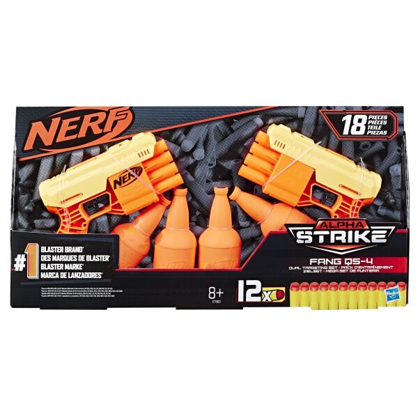 

Бластер Hasbro Nerf Альфа Страйк Фанг QS-4 (2 бластера і мішені) E7563 (5010993624188)