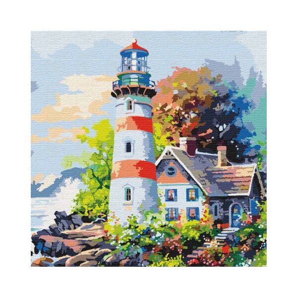 

Картина по номерам. Маяк надежды 30*30см KHO2295