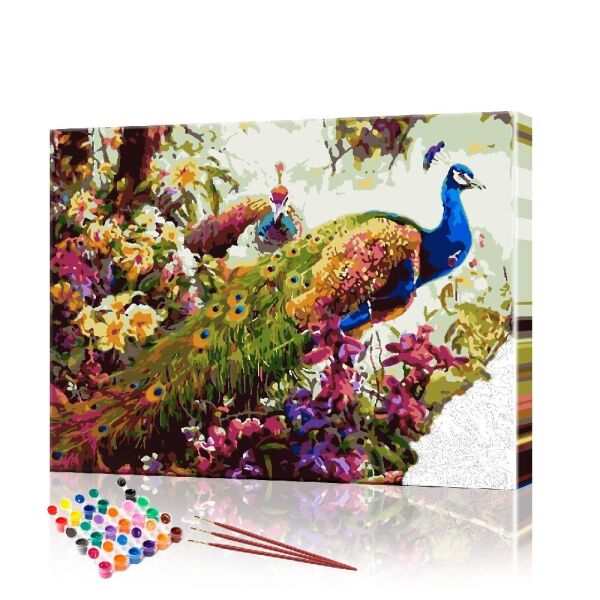 

Картина по номерам ArtSale "Пара павлинов" PBN0449 размер 40х50 см